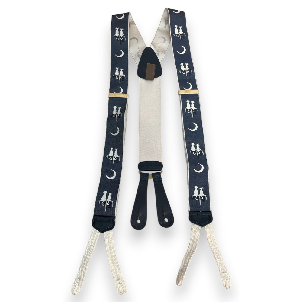 Trafalgar Limited Edition Suspenders Braces Calvin Curtis Serenade Cats Moon